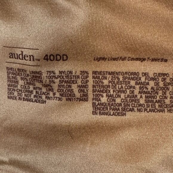 Auden nursing bra Lightly lined full coverage t shirt 40DD nude color - Picture 6 of 8